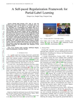 A Self-paced Regularization Framework for Partial-Label Learning