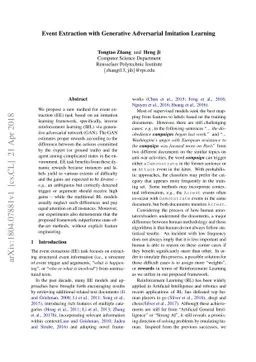 Event Extraction with Generative Adversarial Imitation Learning