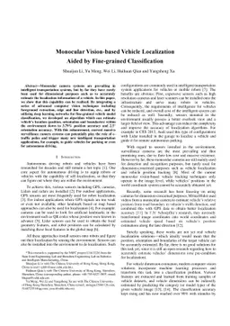 Monocular Vision-based Vehicle Localization Aided by Fine-grained
  Classification