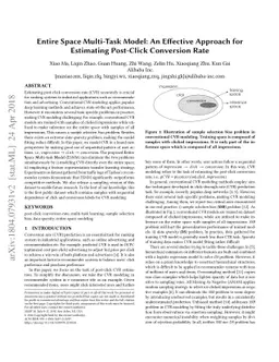 Entire Space Multi-Task Model: An Effective Approach for Estimating
  Post-Click Conversion Rate