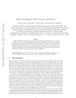 Swarm Intelligence: Past, Present and Future