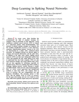 Deep Learning in Spiking Neural Networks