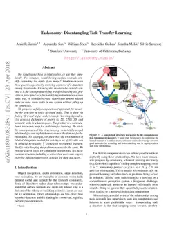 Taskonomy: Disentangling Task Transfer Learning