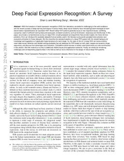 Deep Facial Expression Recognition: A Survey