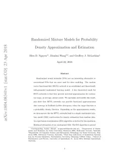 Randomized Mixture Models for Probability Density Approximation and
  Estimation
