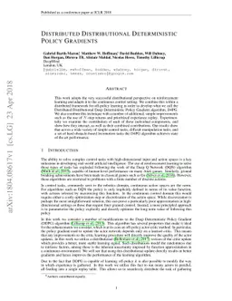 Distributed Distributional Deterministic Policy Gradients