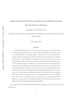 Bayesian Bandwidth Test and Selection for High-dimensional Banded
  Precision Matrices
