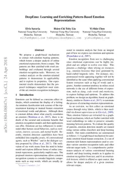 DeepEmo: Learning and Enriching Pattern-Based Emotion Representations