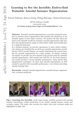 Learning to See the Invisible: End-to-End Trainable Amodal Instance
  Segmentation