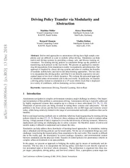 Driving Policy Transfer via Modularity and Abstraction
