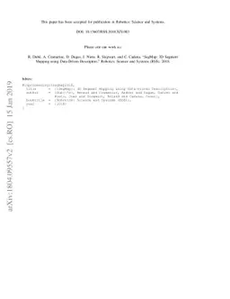 SegMap: 3D Segment Mapping using Data-Driven Descriptors