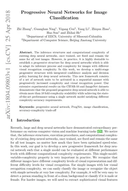 Progressive Neural Networks for Image Classification