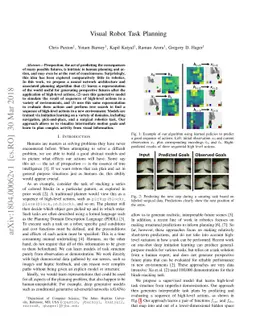 Visual Robot Task Planning
