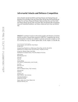Adversarial Attacks and Defences Competition