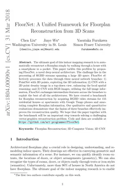 FloorNet: A Unified Framework for Floorplan Reconstruction from 3D Scans