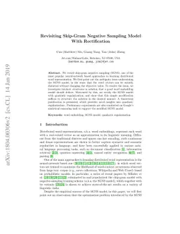 Revisiting Skip-Gram Negative Sampling Model with Rectification