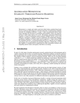 Aggregated Momentum: Stability Through Passive Damping