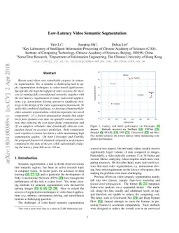 Low-Latency Video Semantic Segmentation