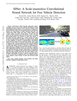 SINet: A Scale-insensitive Convolutional Neural Network for Fast Vehicle
  Detection