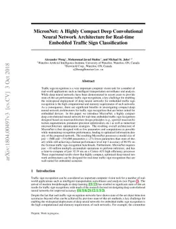 MicronNet: A Highly Compact Deep Convolutional Neural Network
  Architecture for Real-time Embedded Traffic Sign Classification
