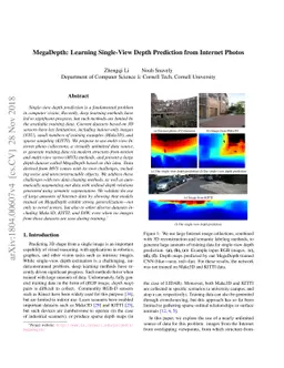 MegaDepth: Learning Single-View Depth Prediction from Internet Photos
