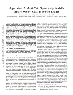 Hyperdrive: A Multi-Chip Systolically Scalable Binary-Weight CNN
  Inference Engine