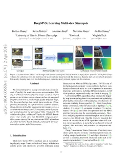 DeepMVS: Learning Multi-view Stereopsis