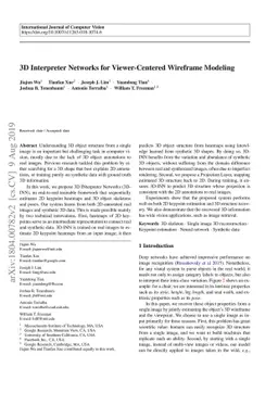 3D Interpreter Networks for Viewer-Centered Wireframe Modeling