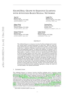Graph2Seq: Graph to Sequence Learning with Attention-based Neural
  Networks