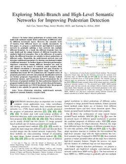 Exploring Multi-Branch and High-Level Semantic Networks for Improving
  Pedestrian Detection