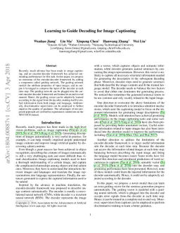 Learning to Guide Decoding for Image Captioning