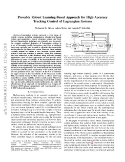 Provably Robust Learning-Based Approach for High-Accuracy Tracking
  Control of Lagrangian Systems