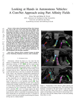 Looking at Hands in Autonomous Vehicles: A ConvNet Approach using Part
  Affinity Fields