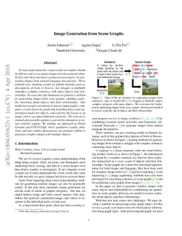 Image Generation from Scene Graphs