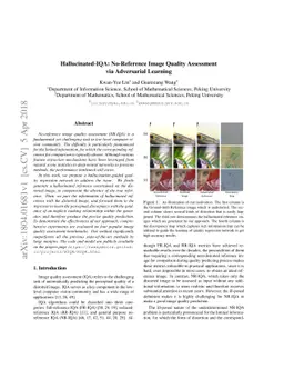 Hallucinated-IQA: No-Reference Image Quality Assessment via Adversarial
  Learning