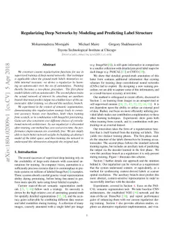 Regularizing Deep Networks by Modeling and Predicting Label Structure