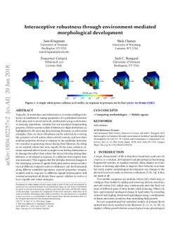 Interoceptive robustness through environment-mediated morphological
  development