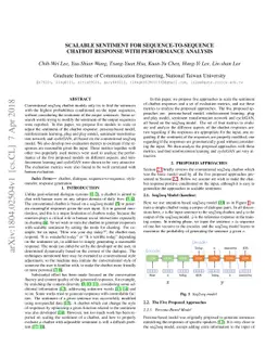 Scalable Sentiment for Sequence-to-sequence Chatbot Response with
  Performance Analysis