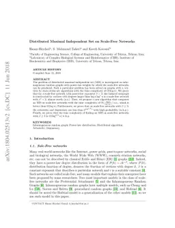 Distributed Maximal Independent Set on Scale-Free Networks