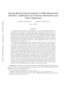 Moving Beyond Sub-Gaussianity in High-Dimensional Statistics:
  Applications in Covariance Estimation and Linear Regression