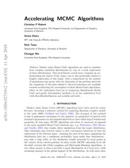 Accelerating MCMC Algorithms