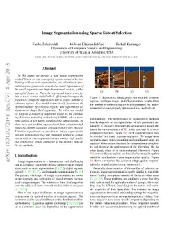 Image Segmentation using Sparse Subset Selection
