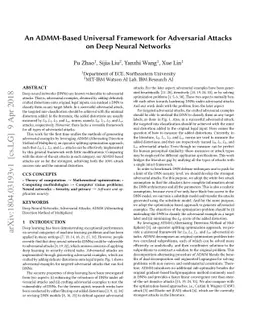 An ADMM-Based Universal Framework for Adversarial Attacks on Deep Neural
  Networks