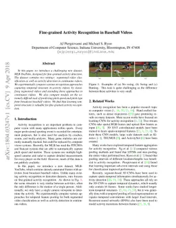 Fine-grained Activity Recognition in Baseball Videos