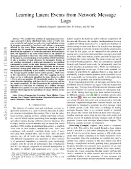 Learning Latent Events from Network Message Logs