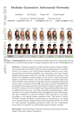 Modular Generative Adversarial Networks