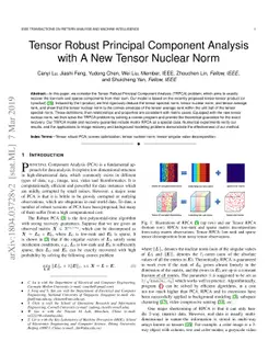 Tensor Robust Principal Component Analysis with A New Tensor Nuclear
  Norm