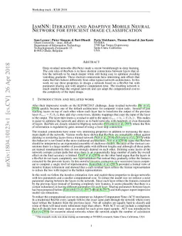 IamNN: Iterative and Adaptive Mobile Neural Network for Efficient Image
  Classification