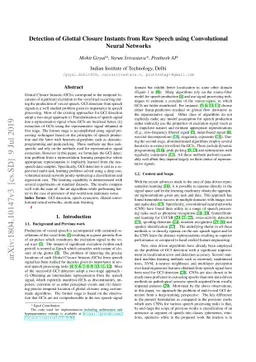Detection of Glottal Closure Instants from Raw Speech using
  Convolutional Neural Networks
