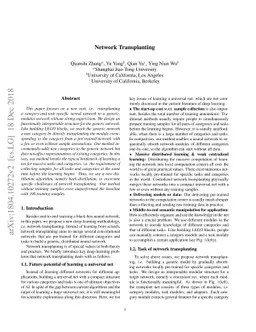 Network Transplanting